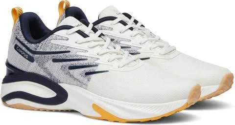 Campus CAMP-SPUNKY Men's Running Shoes | Breathable Knit Upper | Anti-Skid Sole | Lace-Up Sports Shoes